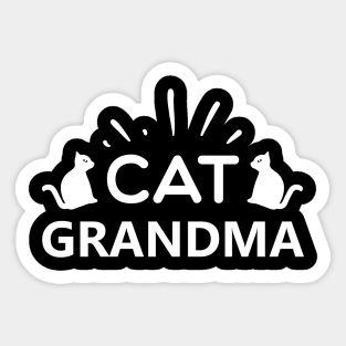 Cat Grandma Sticker